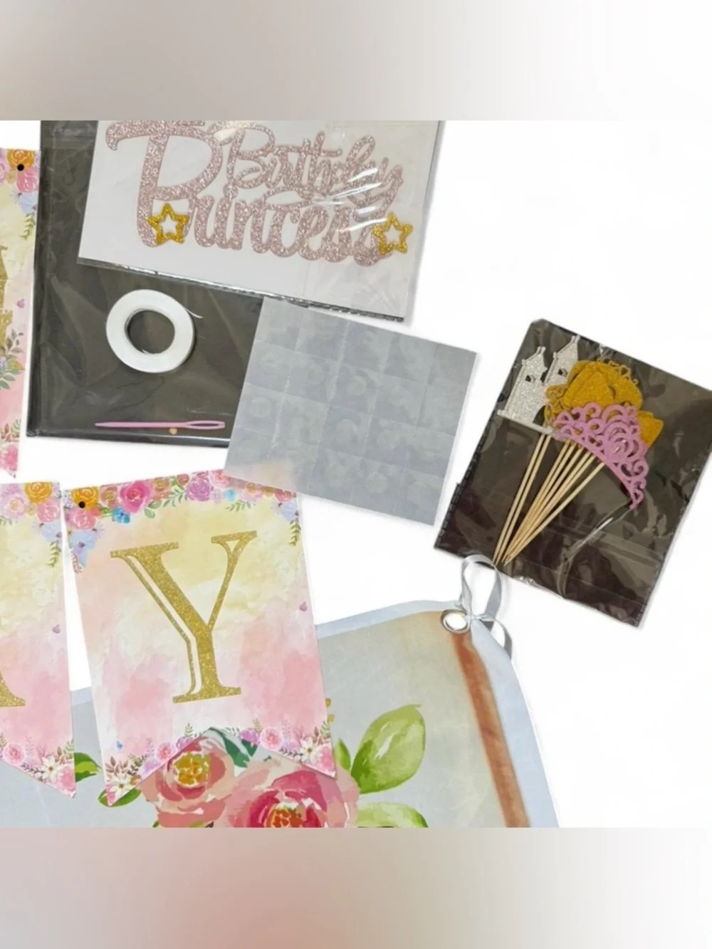 Princess once upon a time Birthday Party Supplies Set